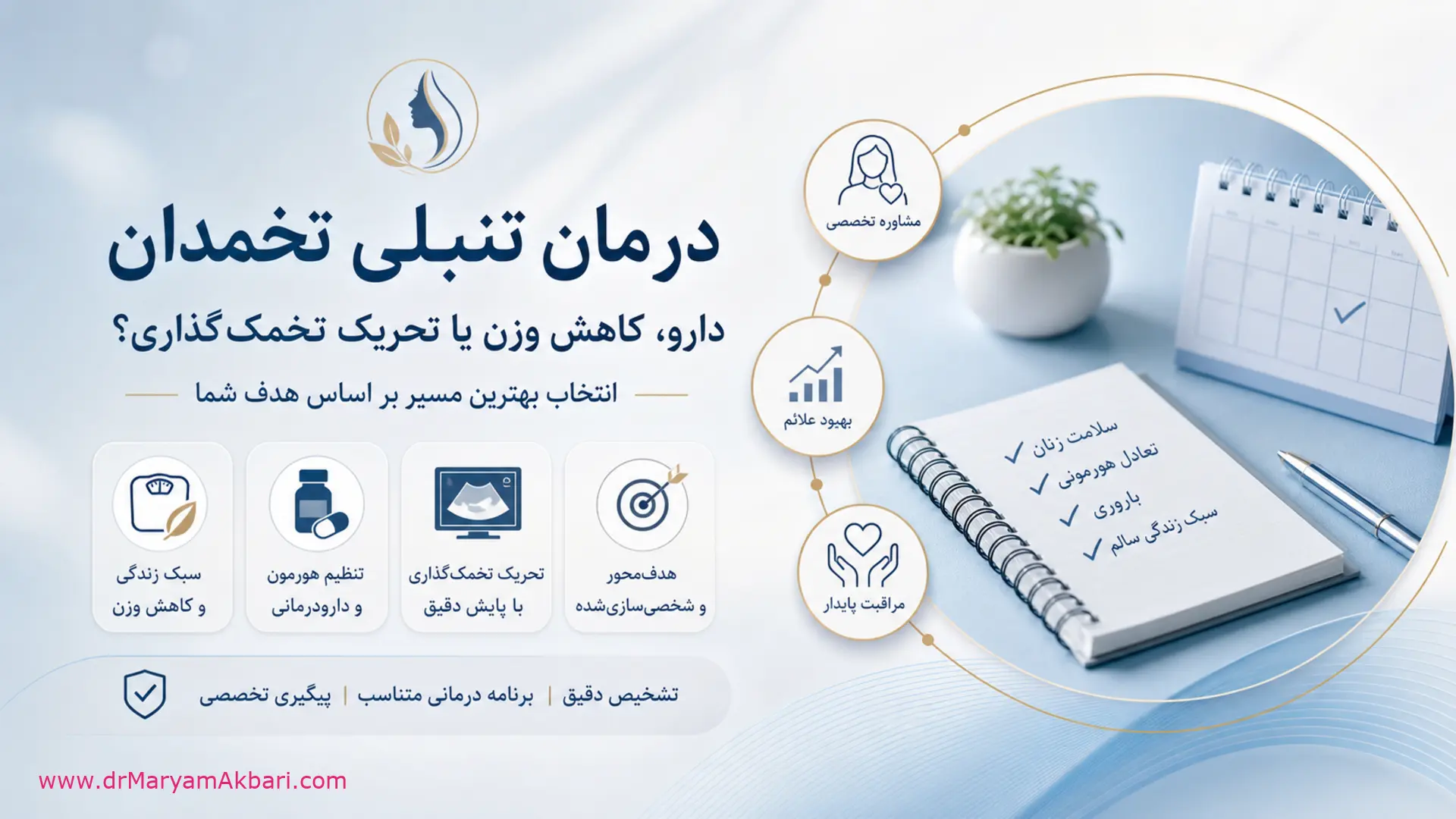 مقالات | بلاگ متخصص زنان 12 درمان تنبلی تخمدان؛ دارو کاهش وزن یا تحریک تخمکگذاری؟